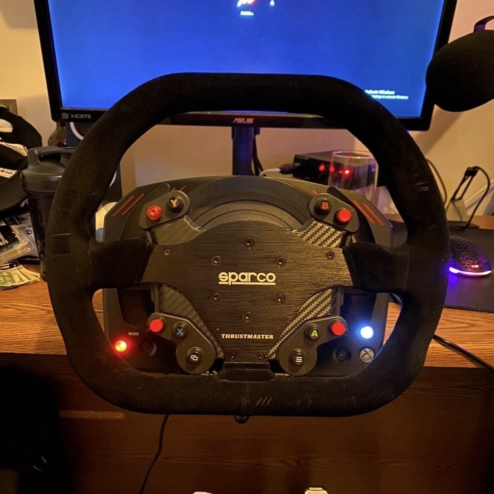 Thrustmaster TS-XW Servo Base Sparco Racing Steering Wheel, Pedals & Shifter