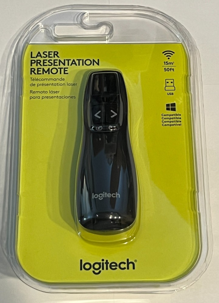 New & Sealed - Logitech Laser Presentation Remote Black (910-005467)