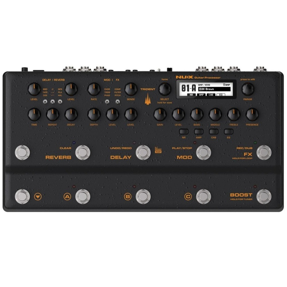Used NUX NME-5 Trident Multi Effects Guitar Processor Pedal
