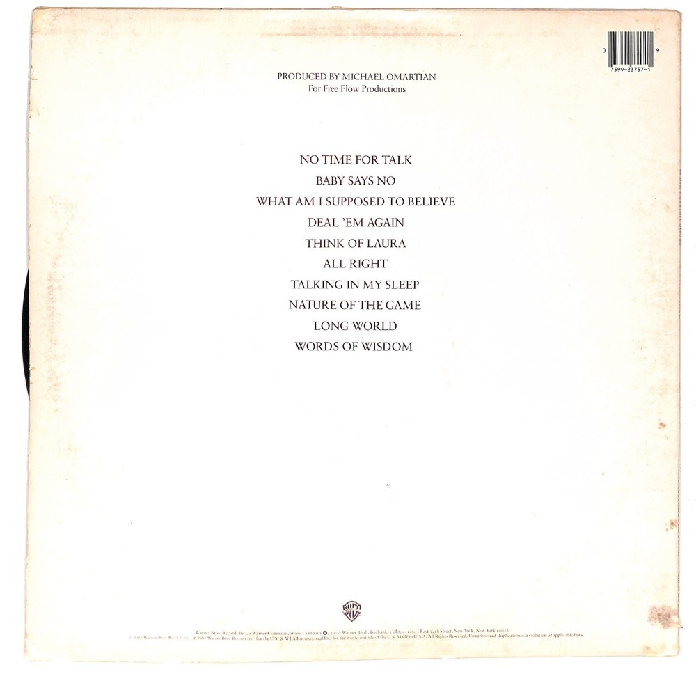 Christopher Cross Autographed "Another Page" Album PSA/DNA
