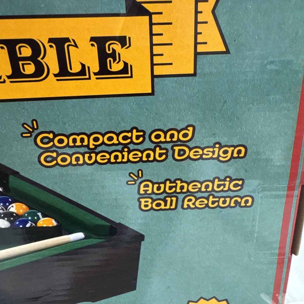 2020 Barrington Tabletop Billiard POOL Table NEW NO ASSEMBLY REQUIRED