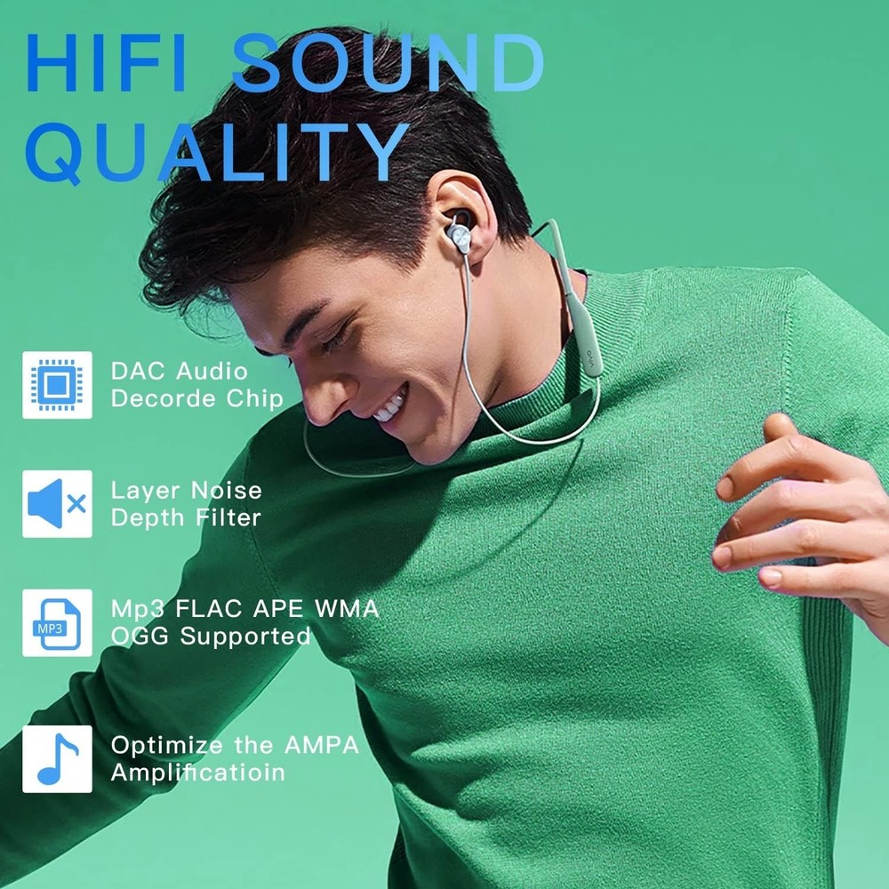 Wireless 64GB MP3 Player with HD Speaker, Voice Recorder & E-Book Functionality