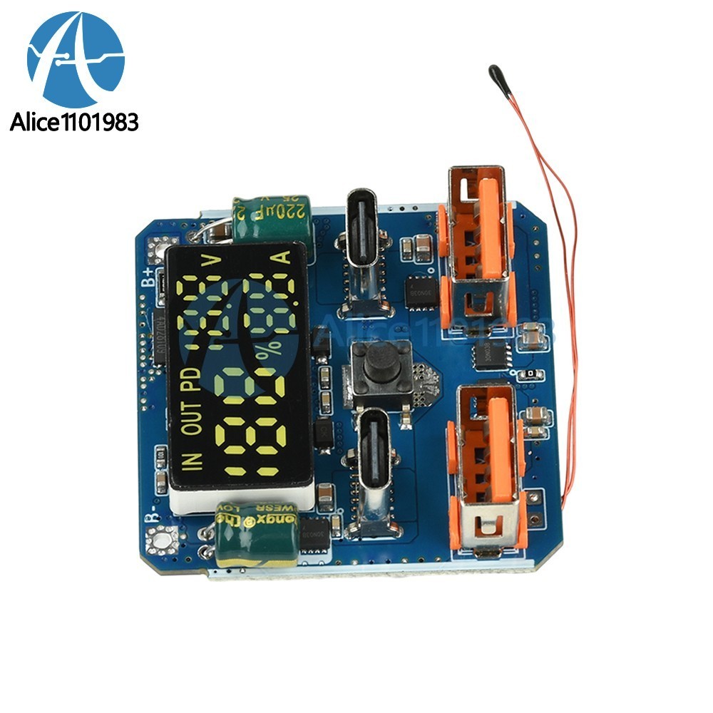 4S PD 100W Bidirectional Fast Charging Module Buck-Boost 20V 5A with Display