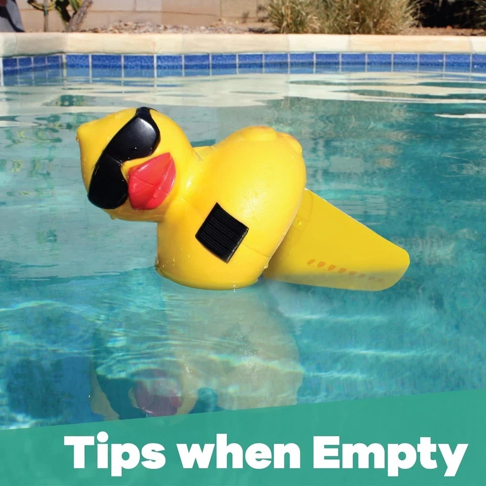 Solar Light-Up Derby Duck Pool Chlorine Dispenser – Medium Size Float