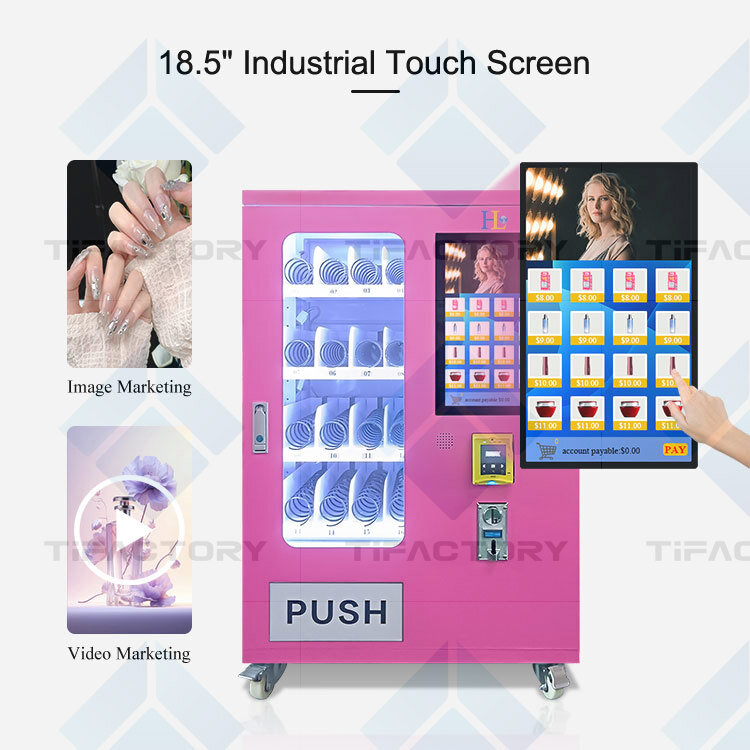 Small Vending Machine Touch Screen Vending Machine Perfume Vending With Card