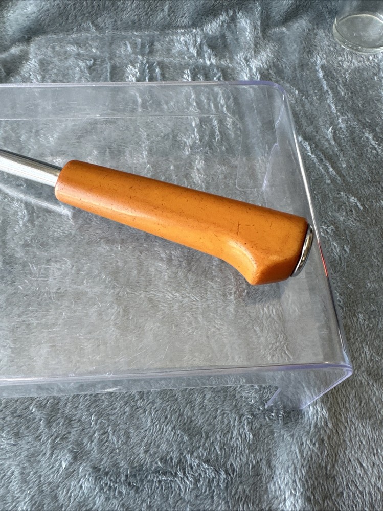 Butterscotch Bakelite Stainless Serving/Carving Fork Vintage
