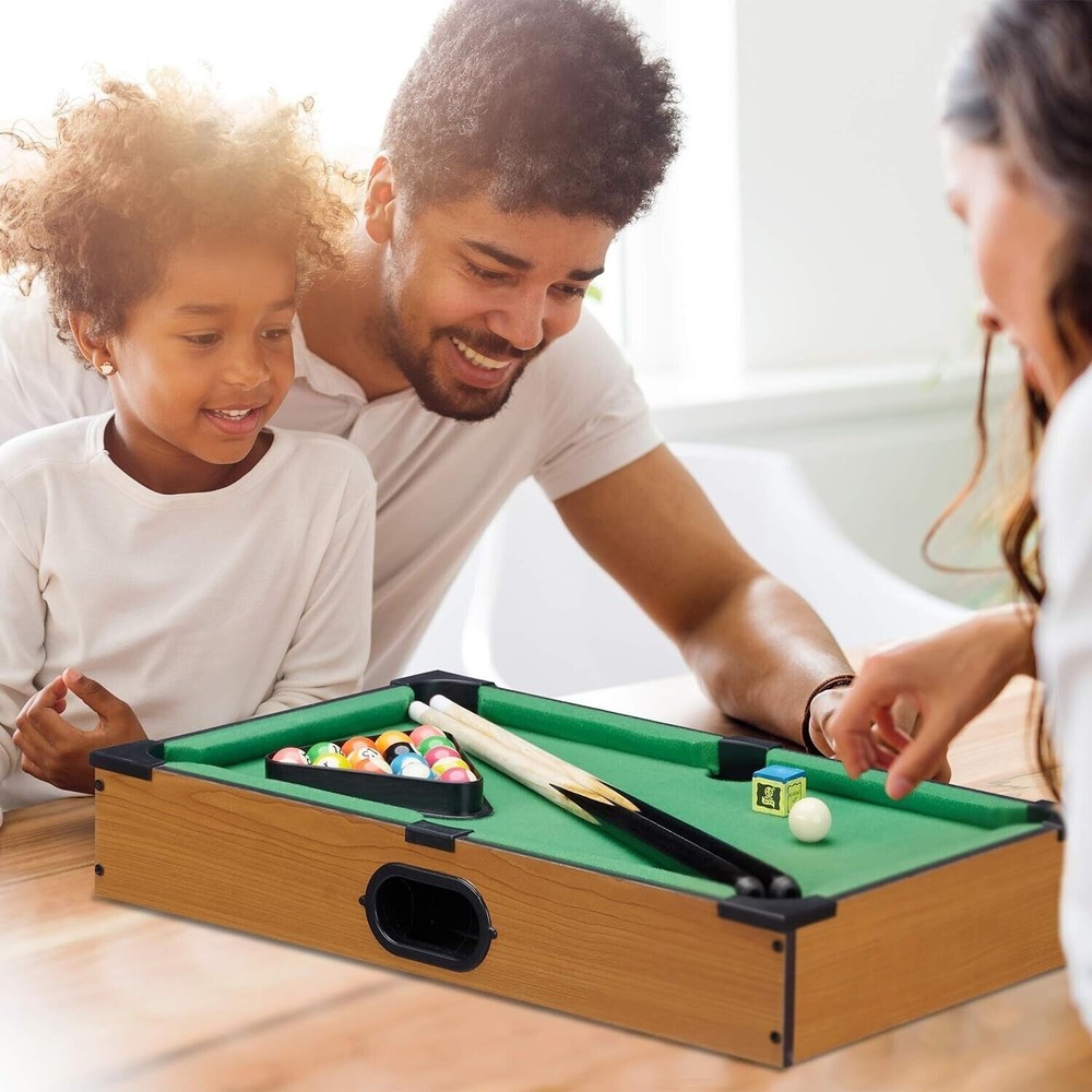 Table Pool Gift Idea 2 Players Chalk Triangle Brush Included