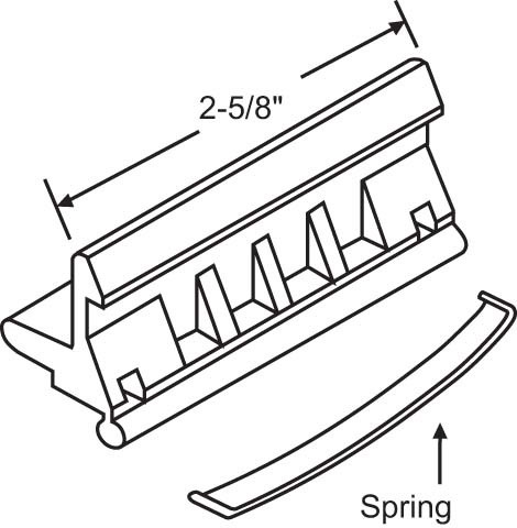 Brixwell 50-768 Black Plastic Sliding Window Lock and Handle