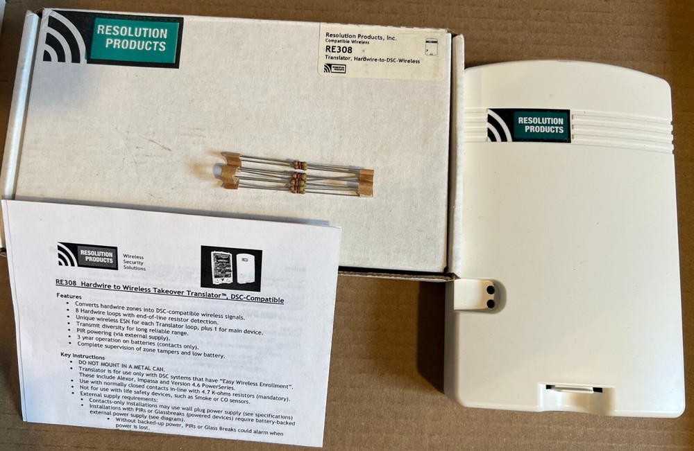 Resolution Re308 Dsc Hardwire To Wireless Translator