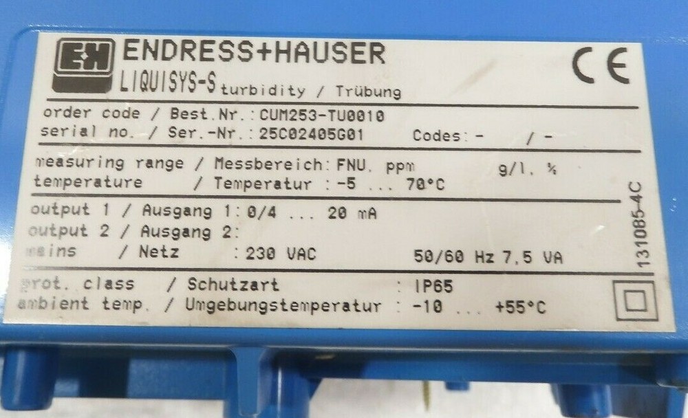 LIQUISYS-S, ENDRESS + HAUSER