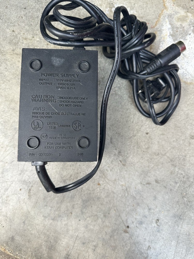 Atari Power Supply CO70091-3 PS 32 Original Untested