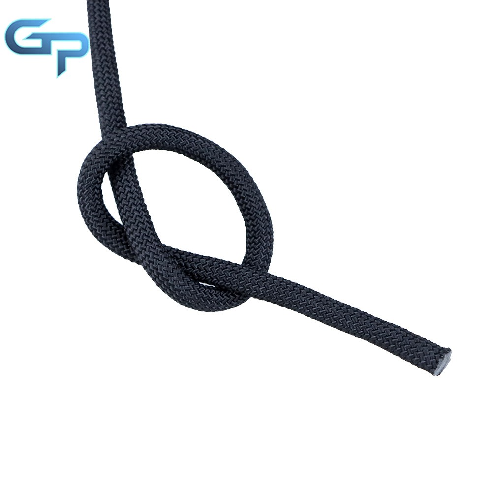 Rope 3520Lbs 3/8" × 100' Black High Strong Pulling Braided Polyest Rope