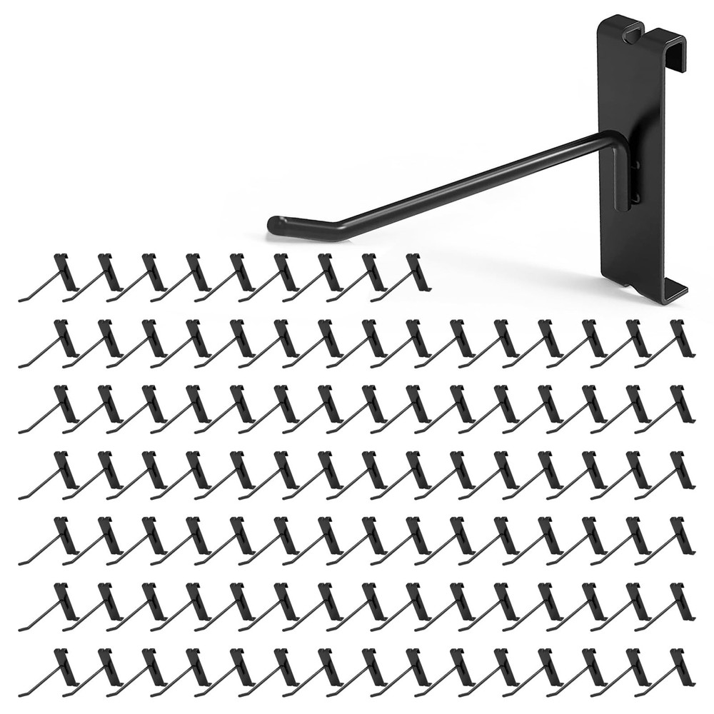 HJW Gridwall Hooks 4 Inch, 50Pcs Display Hooks for Grid Wall, Grid Wall Hooks