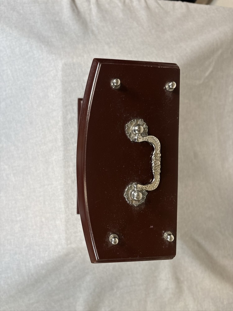 Studio Silversmiths Wood Quartz Roman Numeral Clock
