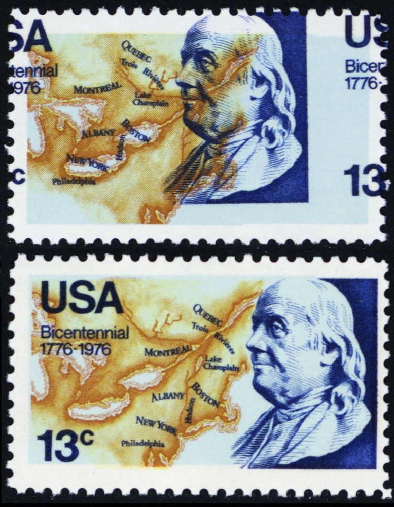 1690, Mint NH 13¢ MASSIVE Color Shift Error With Normal * Stuart Katz