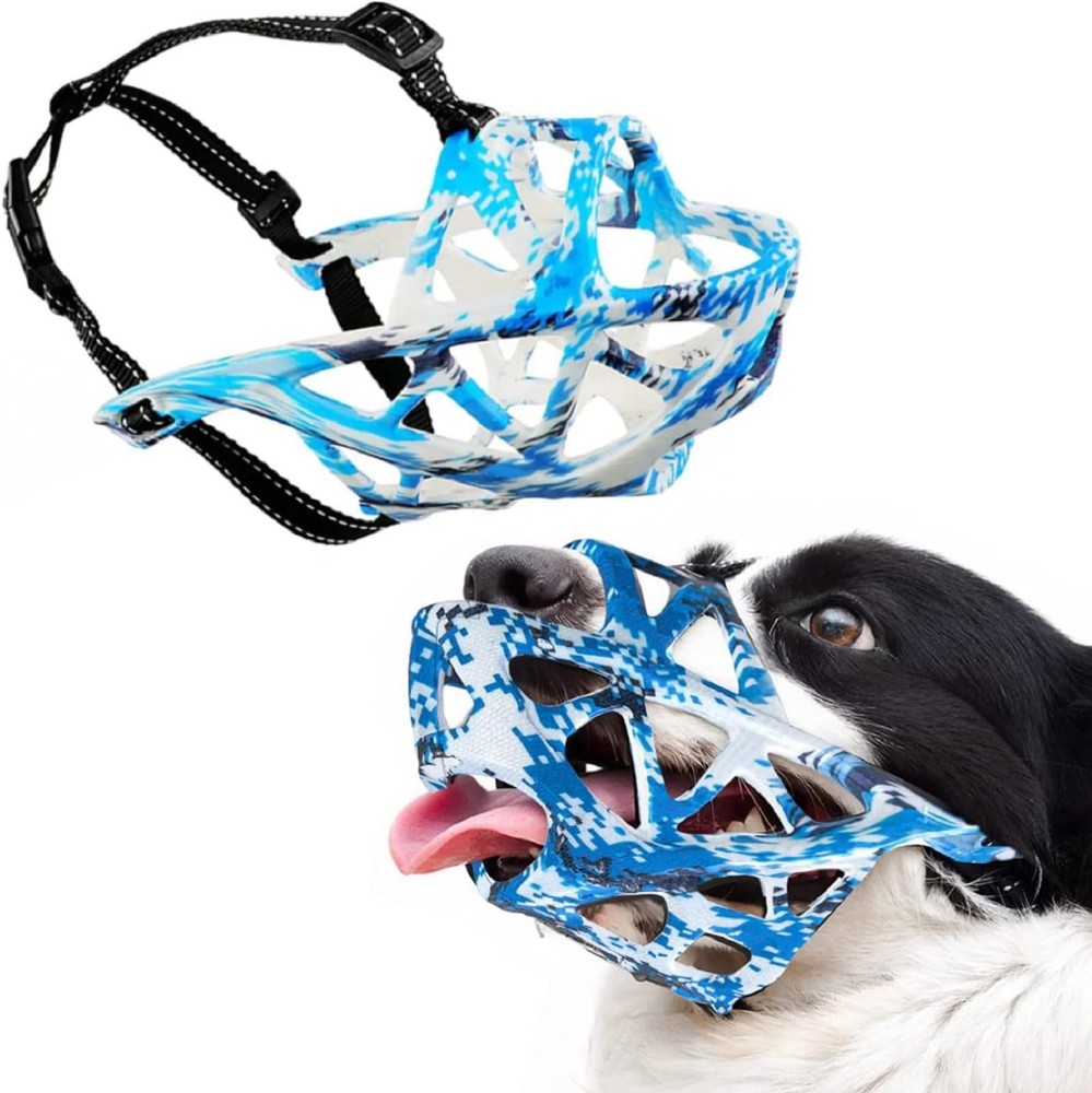 Dog Muzzle for Small, Medium, Large and Extra Large Dogs, Allows Panting and ...