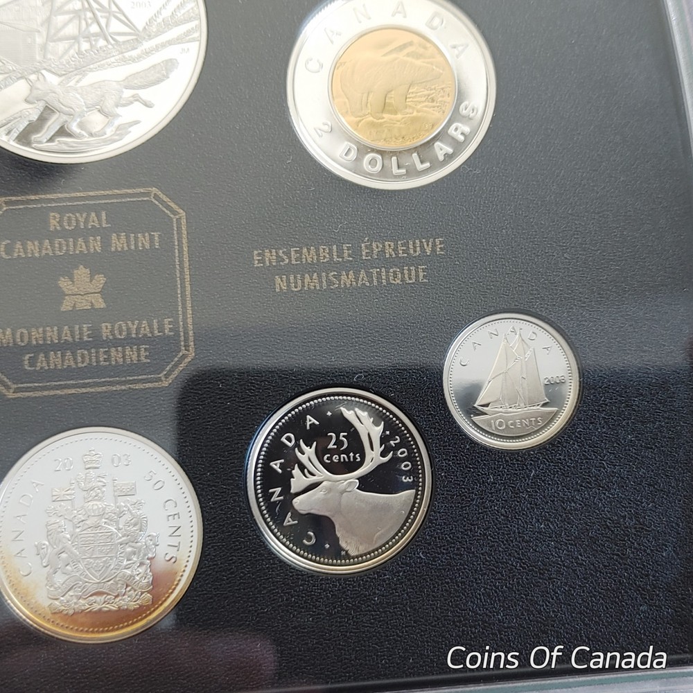 2003 Canada 8 Coin Proof Set - With Special Edition Silver Dollar #coinsofcanada