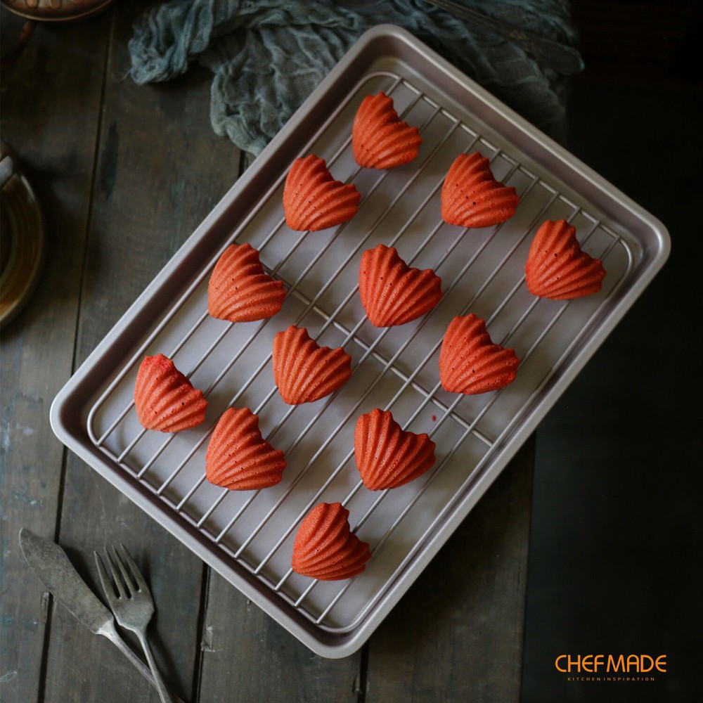 CHEFMADE Roasting Pan with Rack (Champagne Gold)