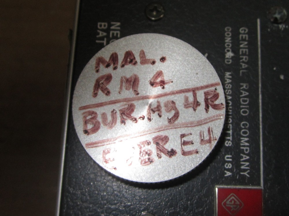 GENERAL RADIO 1557-A VIBRATION CALIBRATOR