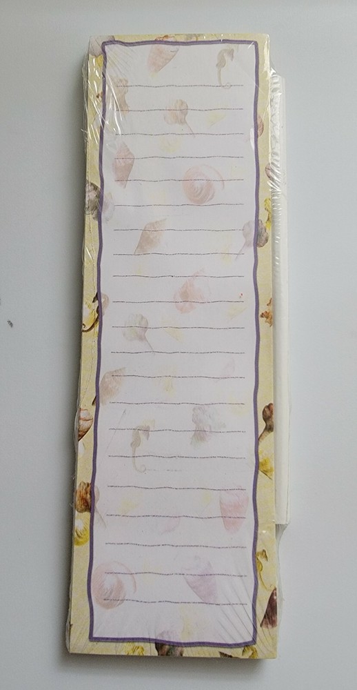 NEW Shell World Magnetic Notepad With Pencil. Ships Free.