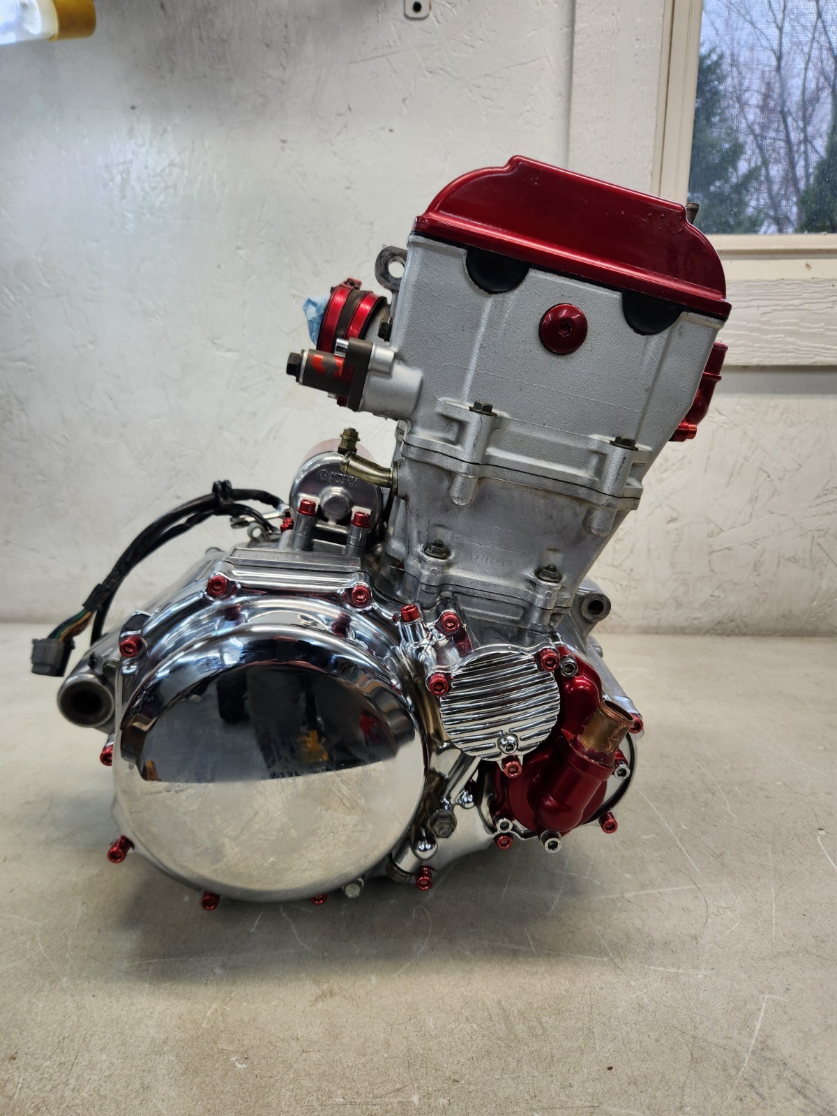 03-08 LTZ400 ltz KFX DVX 400 engine motor bottom cases top head NICE!!!!!