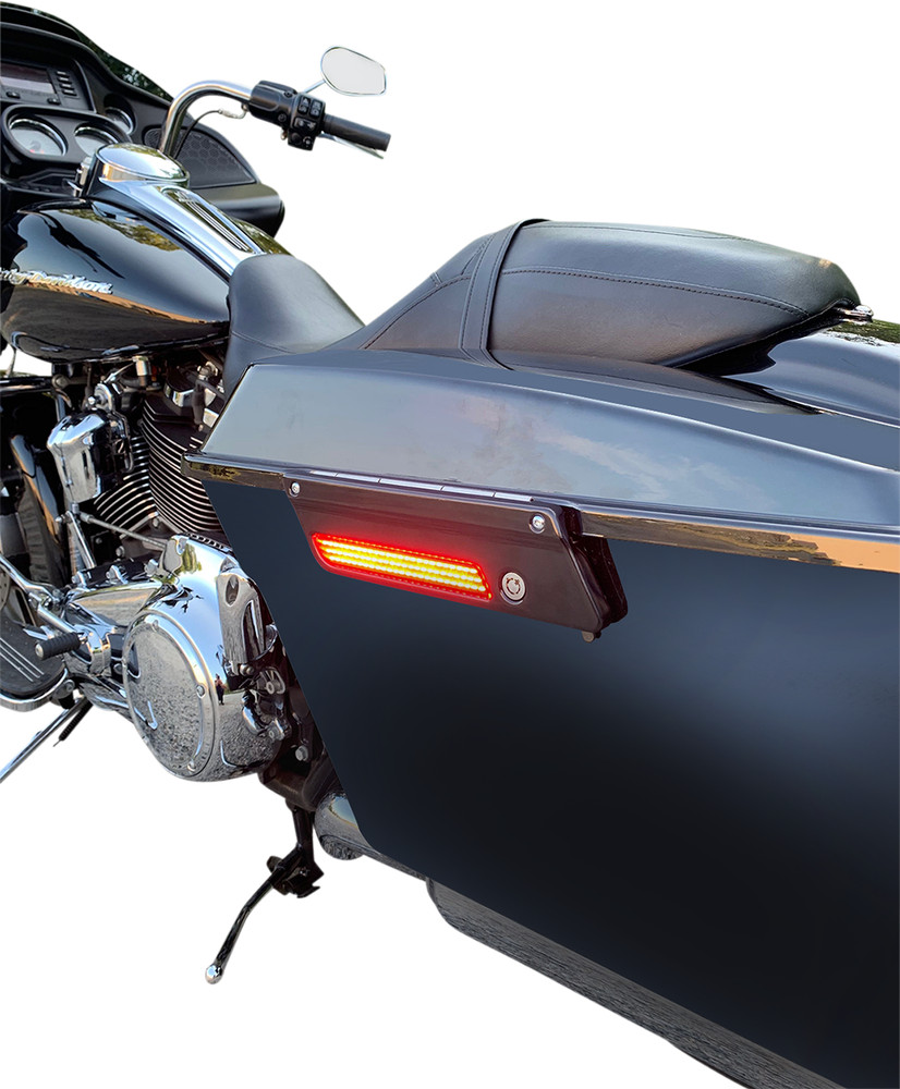 CUSTOM DYNAMICS Saddlebag Light - Red CD-LATCH-DC4-R with Dual Color LEDs