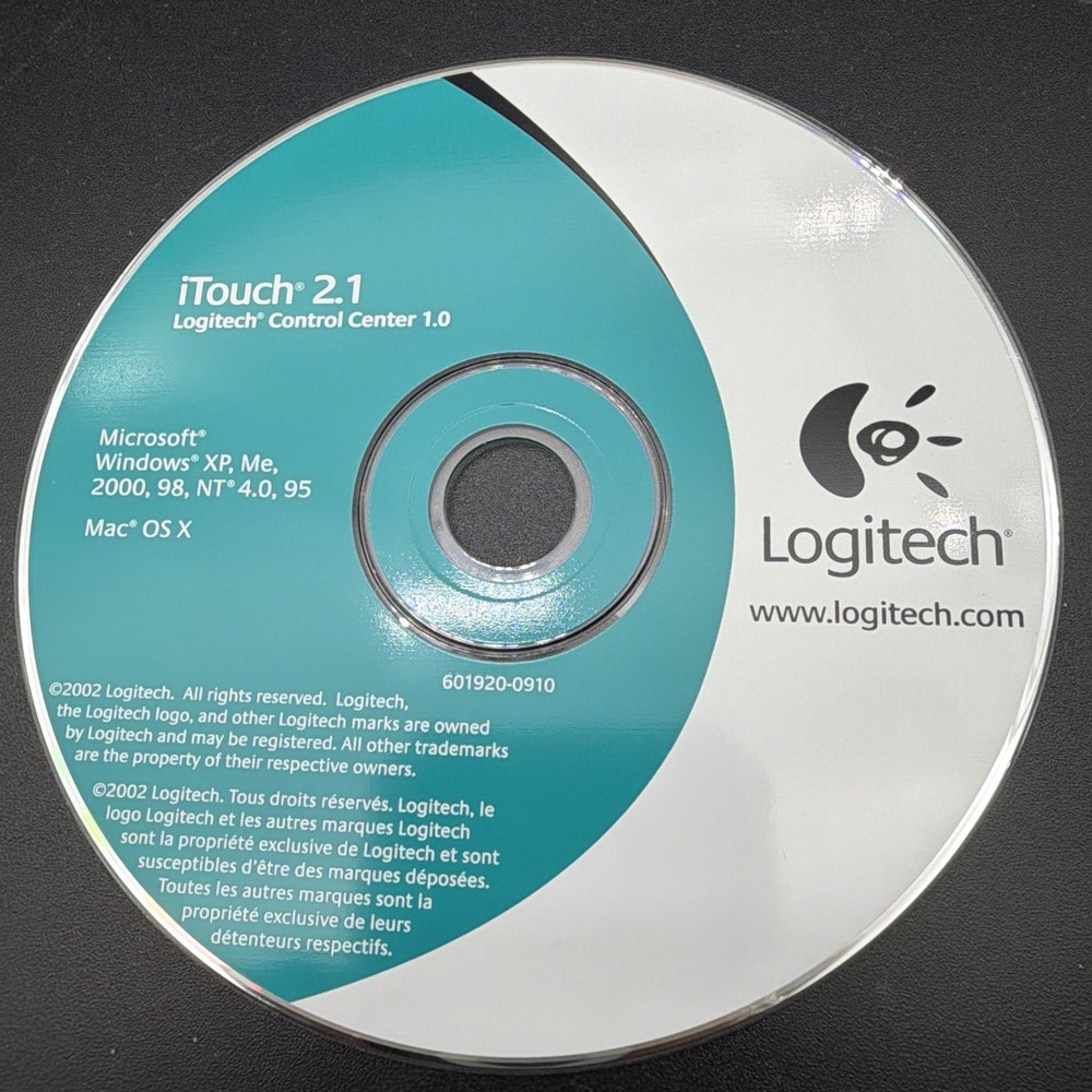 Logitech iTouch 2.1 Mouse Software Drivers Windows XP cd mac