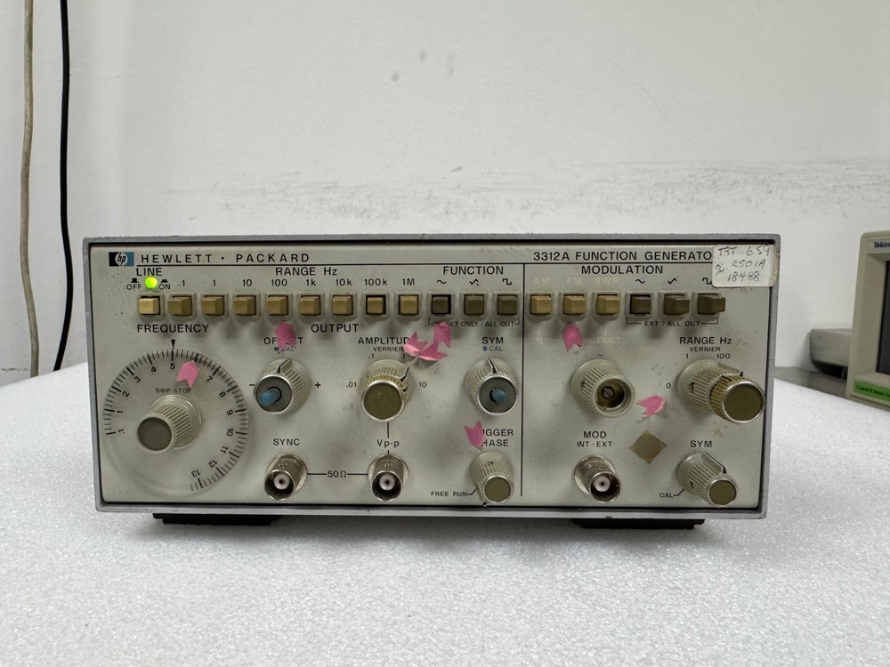 HP 3312A Function Generator, 0.1Hz-13MHz