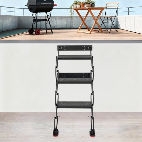 29.5" Ceiling Height Steel Attic Ladder Folding Retractable Pull-down Loft Stair