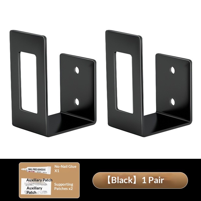 Pot lid rack, non perforated wall mounted kitchen storage rack