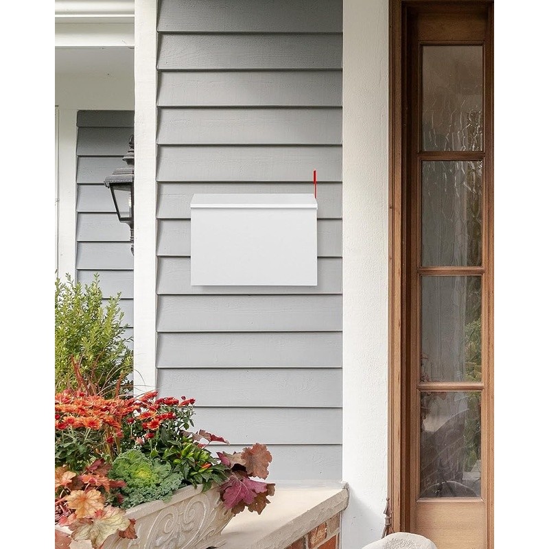 Durable Rust-Proof Mailbox Large Capacity Weather-Resistant Wall Mount System US