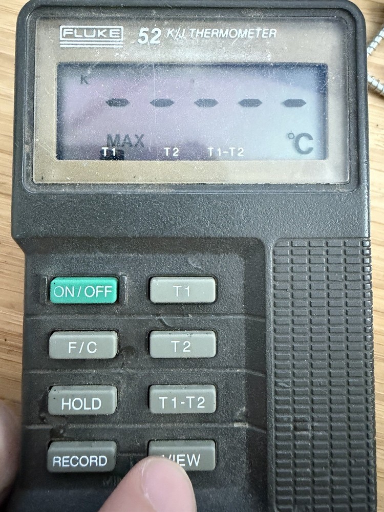 Fluke 52 K/J Thermometer – Hand Held Unit Only | Tested & Working