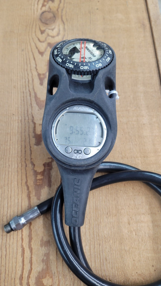 Scubapro Aladin 2G Dive Computer 3-gauge Console W/ Oceanic Pressure & Compass