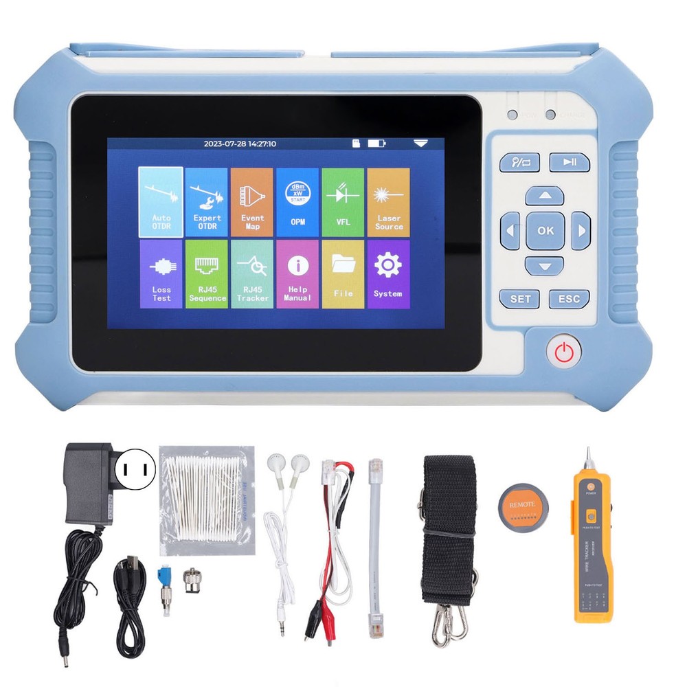 OTDR Fiber Optic Tester Event Map Fast Analysis For FTTx Construction ABS