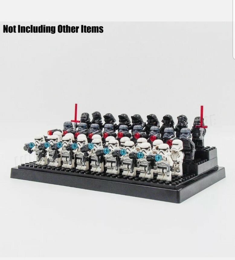 US 9.8"Display Box Showcase For Building Blocks Plastic Self-Assembly