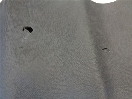 LEATHER HIDE TEXTURED BLACK 85" X 51 3/4"