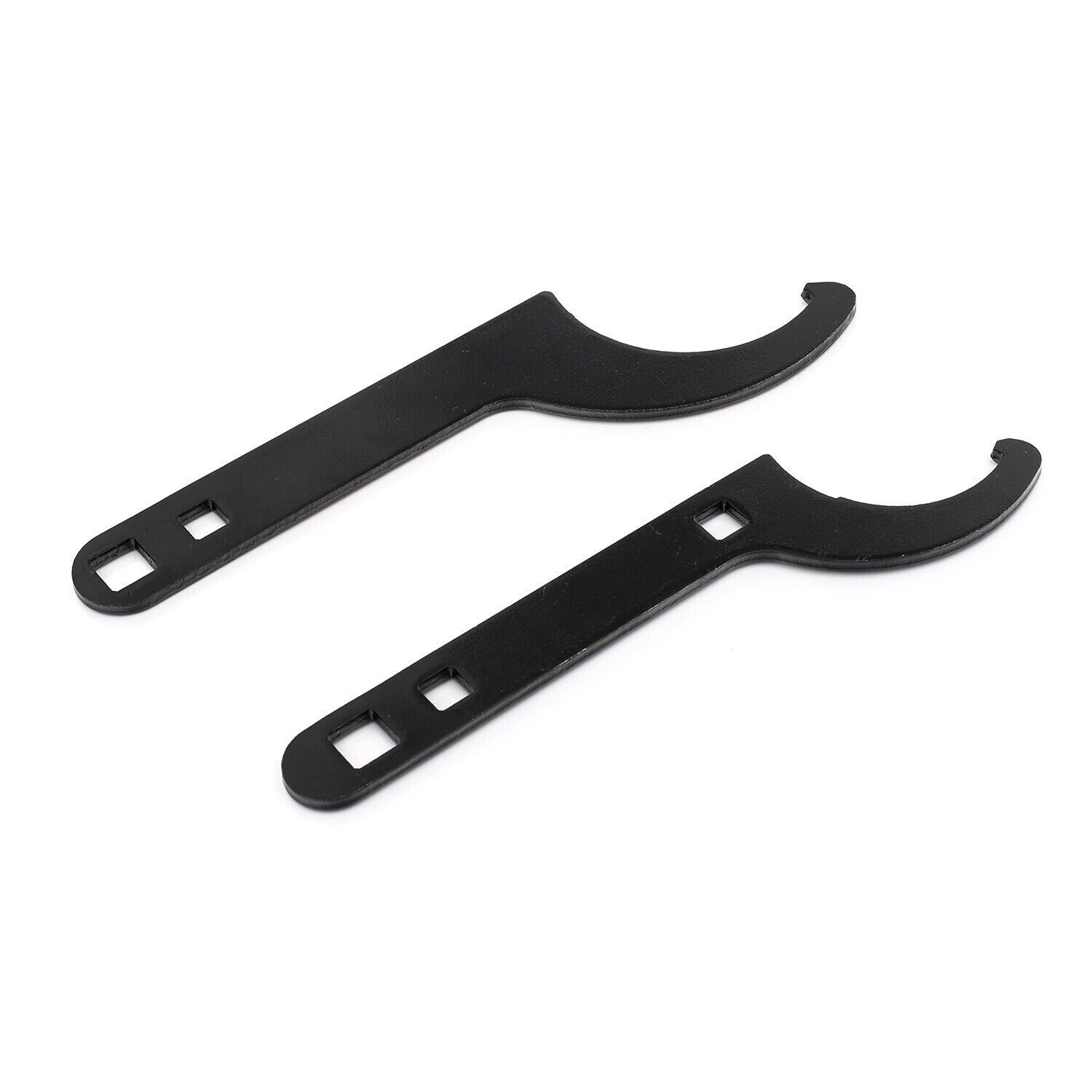 Coilover Wrench Spanner Adjustment Tool Universal 2 PCS Black SS Aftermarket