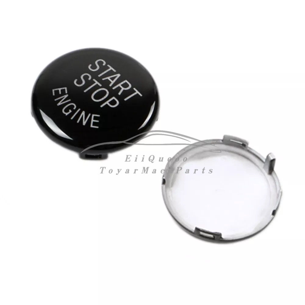 Black Engine Start Stop Switch Button Cover Fit for BMW E60 E70 E83 E84 E90 E92