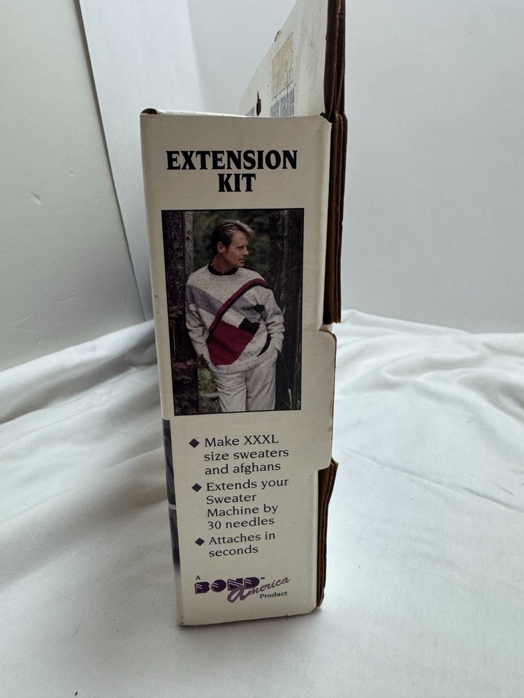 Bond Caron Ultimate Sweater Machine Extension Kit Complete Make Afghans. Needles