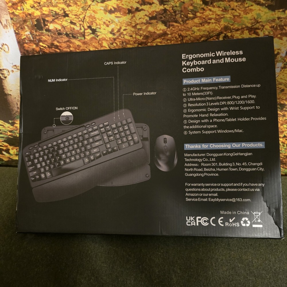 KG812 Wireless Keyboard and Mouse Combo