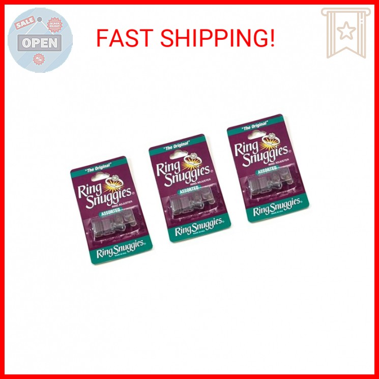 3 X Ring Snuggies - The Original Ring Adjusters - Assorted Sizes