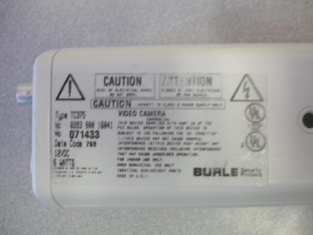 Burle CCD Video Security Surveillance Camera TC375