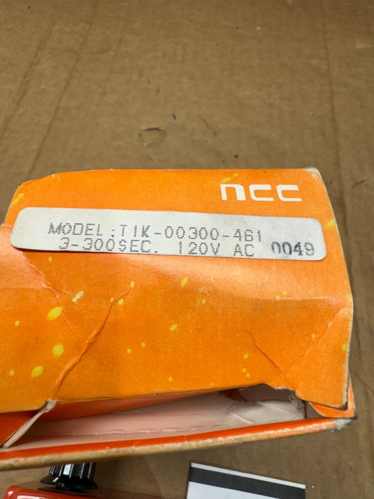NEW IN BOX NCC SOLID STATE TIMER T1K-300-461 RANGE 3-300 SEC.