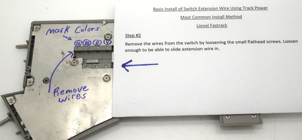 Lionel Fastrack Switch Remote Wire Extender, (15 Feet), Wire + Quick Connectors