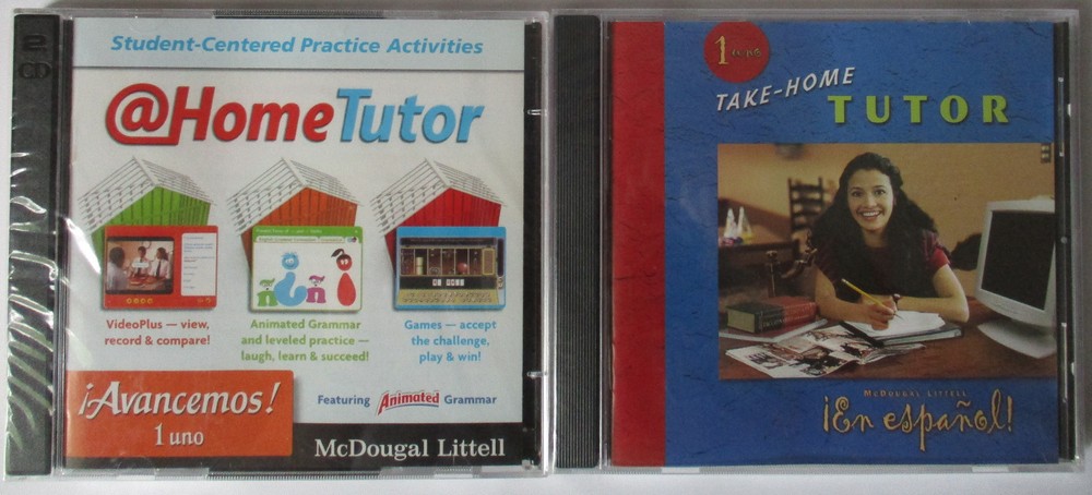 2 HOME TUTOR ESPANOL SPANISH LANGUAGE CD COURSES - CD-ROM - NEW