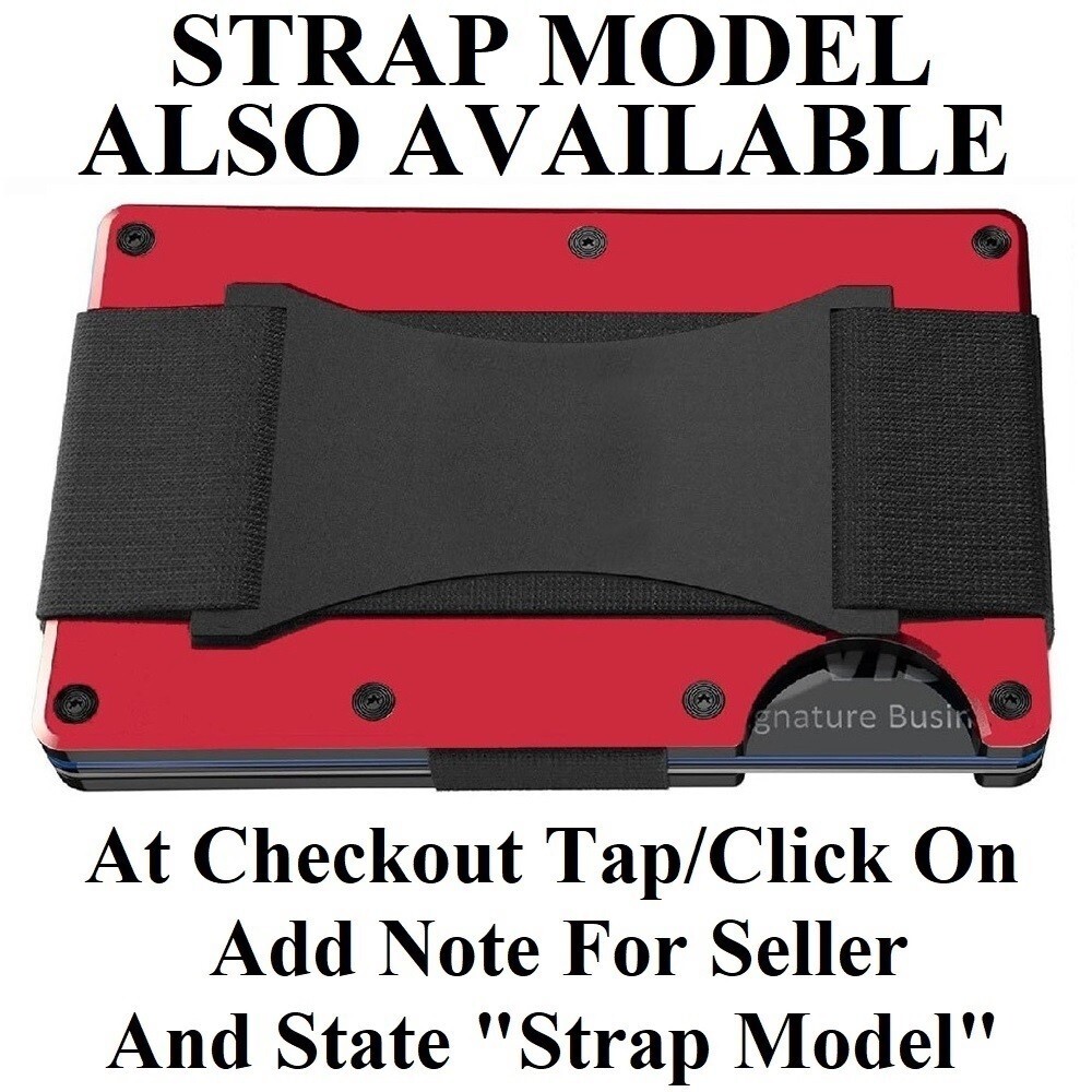 Manchester United Engraved Red Titanium Carbon Fiber RFID Blocking Wallet D7