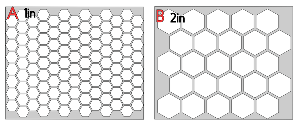 HONEYCOMB reusable stencil mylar plastic 9inx11in sheet #123