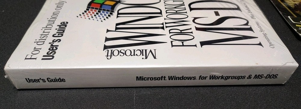 Microsoft MS-DOS & Windows for Workgroups Manual (NEW, factory-sealed) See Pics