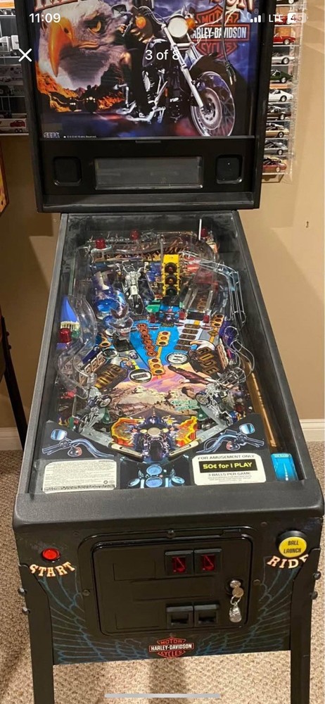 SEGA HARLEY DAVIDSON PINBALL MACHINE GAME
