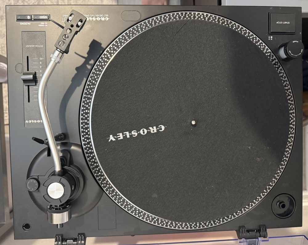 Crosley C100BT, 2-Speed Bluetooth Turntable Record Player - Black